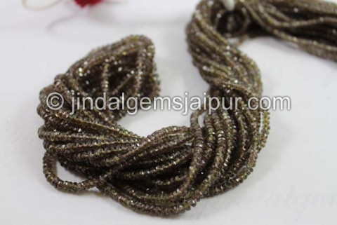 Colour Change Garnet Faceted Roundelle Shape Beads